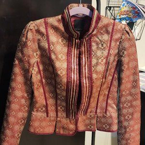 The Limited womens printed cropped blazer Size 8